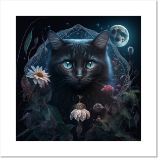 Cats, witches, spells & herbs2 Posters and Art